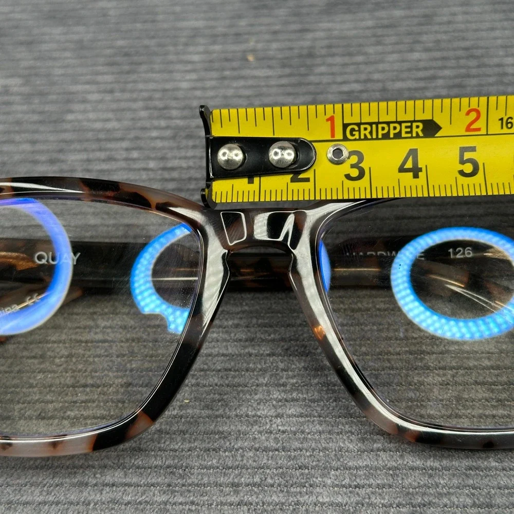 Quay Australia Hardwire Tortoise Blue Light Blocking Glasses Square 126